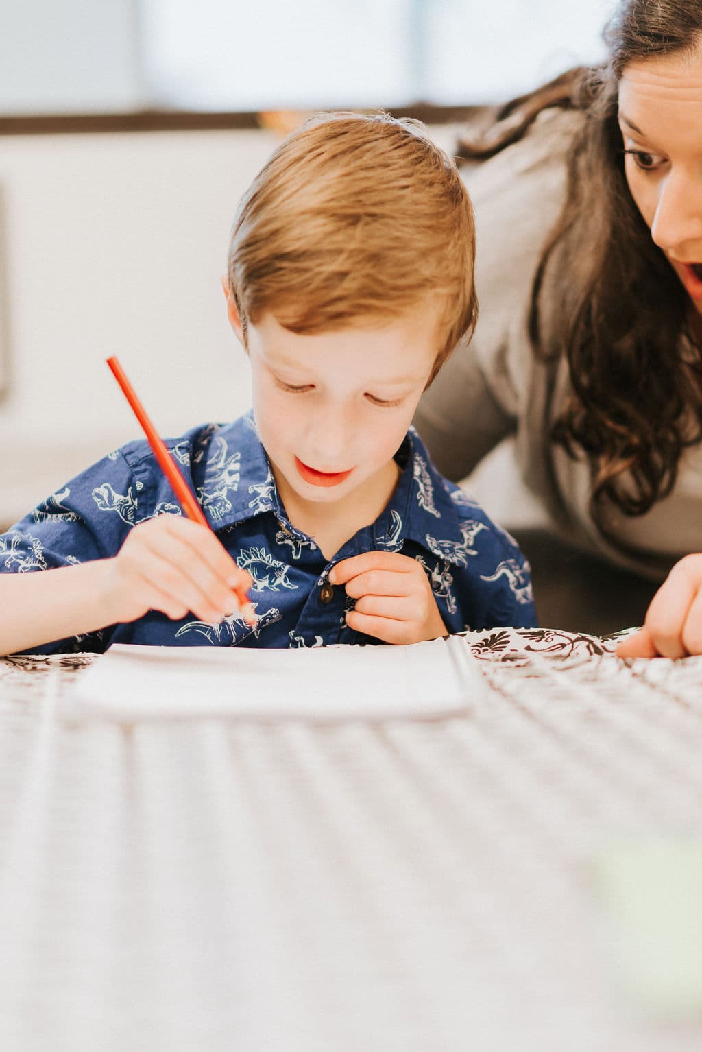 Student working with tutor